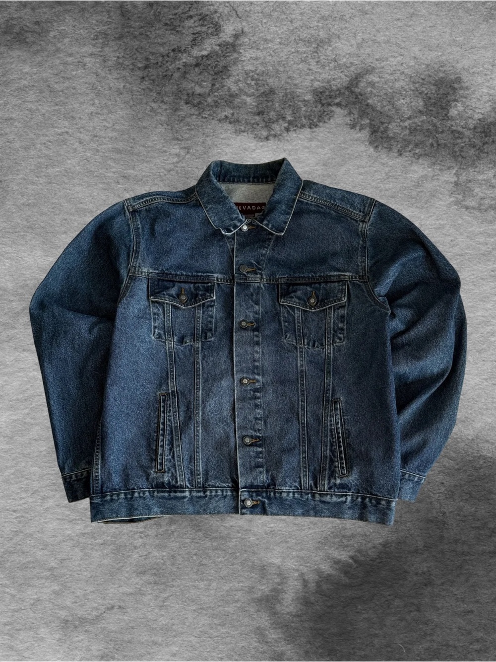 Classic Dark Blue Denim Jacket - Nevada Size L